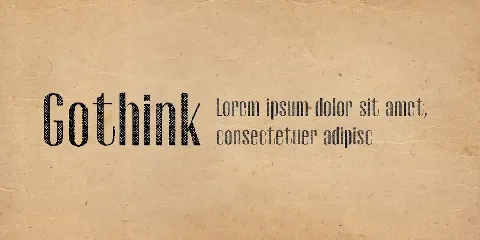 Gothink font