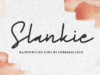 Slankie font