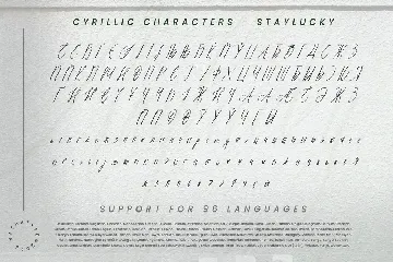 Staylucky font