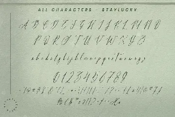 Staylucky font