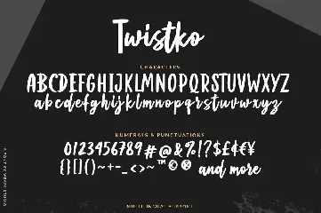 Twistko Script font