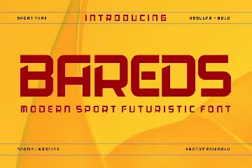 Bareds font