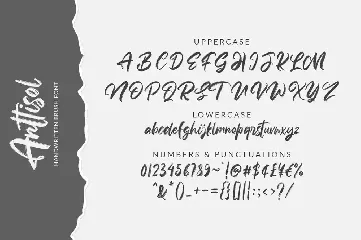 Anttisol - Handwritten Brush Font