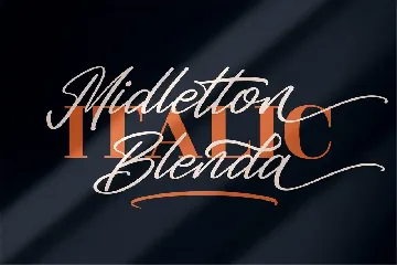 Midletton Blenda Modern Script font