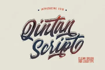 Qintan Script font