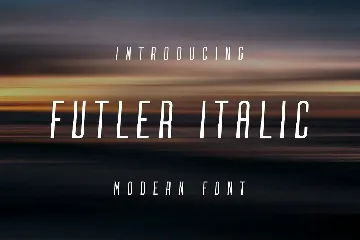 Futler Italic Font