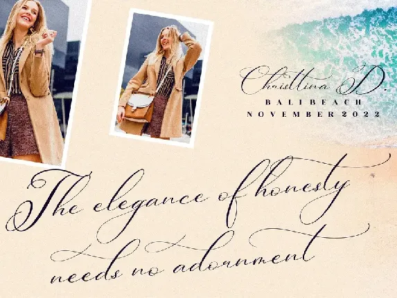 Berlishanty Calligraphy Beautiful Script font