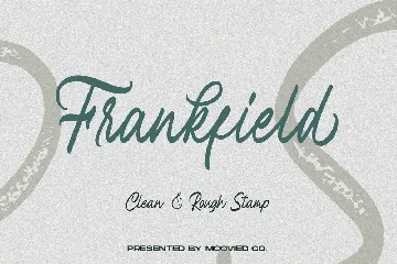 Frankfield Script + Stamp font