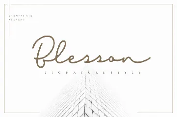 Blesson font