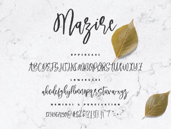 Mazire - A Beauty Script Font