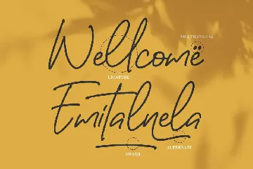 Emitanela Monoline Script Font