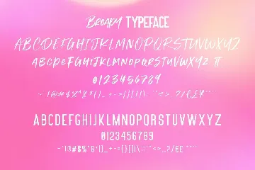 Broady Brush Font