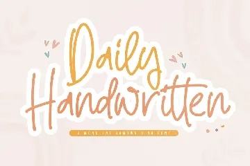 Daily Handwritten Monoline Font