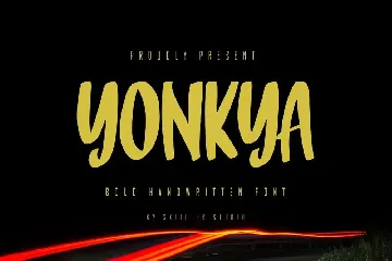 Yonkya - Bold Handwritten Font