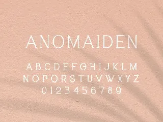 ANOMAIDEN SERIF FONT FAMILY