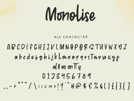 Monolise | Amazing Monoline Font