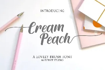 Cream Peach font