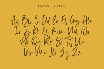 Slabor Brush Font