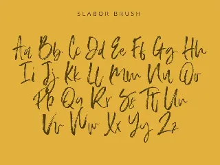 Slabor Brush Font