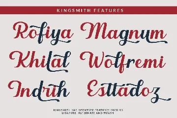 Kingsmith Script Font