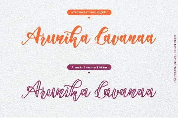 Arunika Lavanaa font