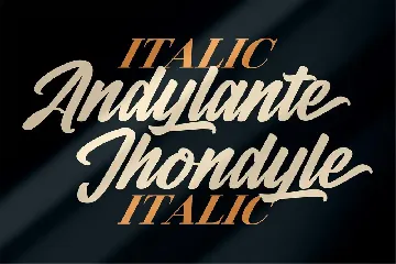 Andylante Jhondyle Modern Script font