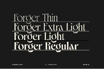 Forger font