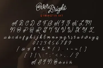 Over Bright Handwritten Font