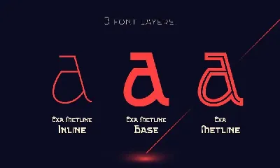 Exa Metline font