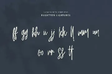 Rushtter Signature Font