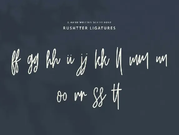 Rushtter Signature Font