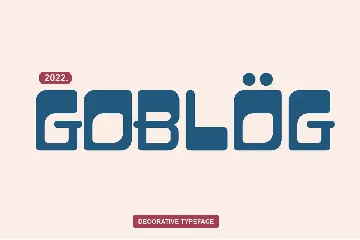 Goblog font