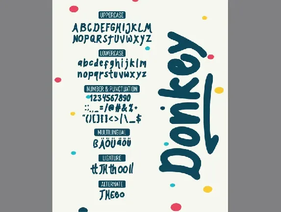 Donkey  - Playful Font