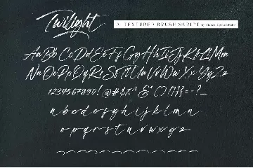 Twilight - Textured Brush Script font