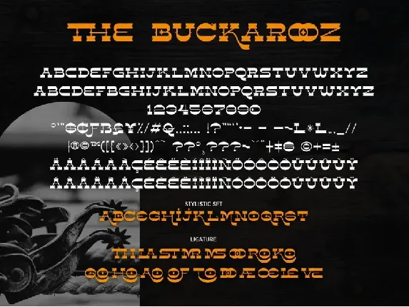 The BUCKAROOZ font