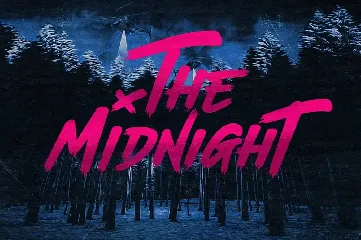 The Midnight - Font + Illustrations