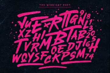 The Midnight - Font + Illustrations