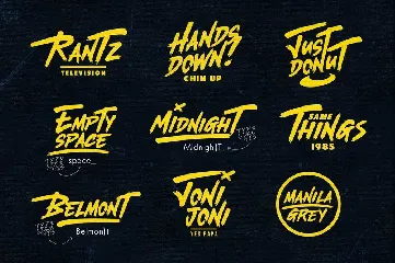 The Midnight - Font + Illustrations