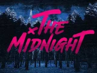 The Midnight - Font + Illustrations