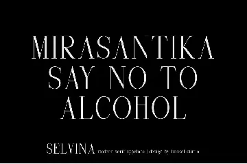 Selvina | a classic serif font