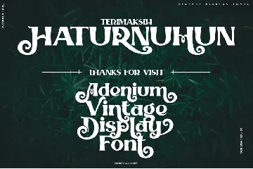 Adenium font