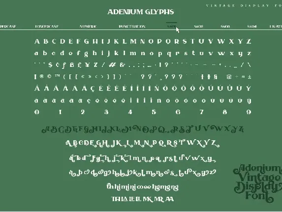 Adenium font