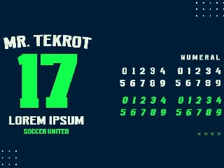 Tekrot Athletic Font