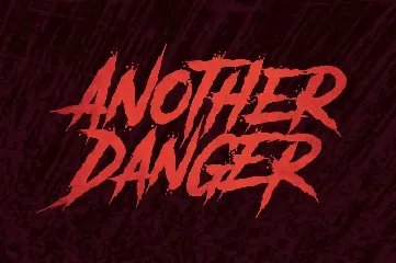 Another Danger | Horror Font