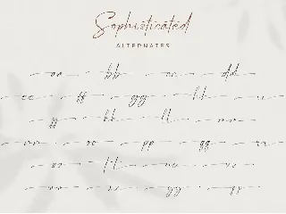 Sophisticated - Signature Font