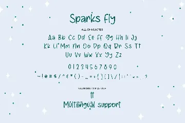 Sparks Fly font