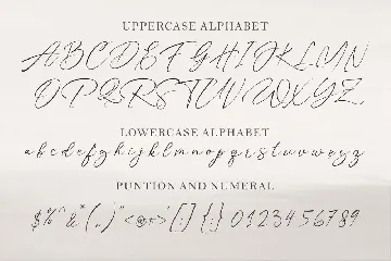 Raster Signature Font