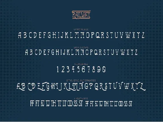 Railway | Retro Typeface font