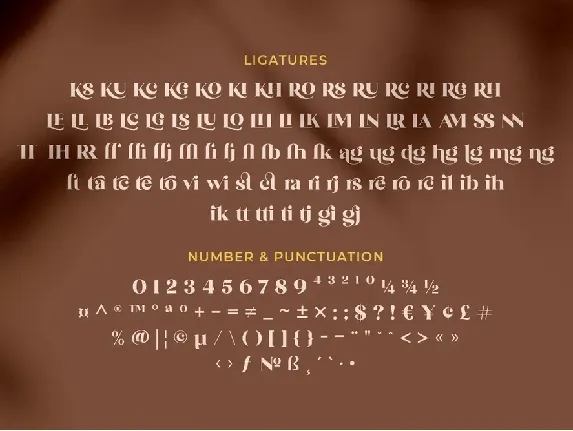 The Brande and Lotaline font