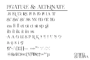 Glitther Syavina font